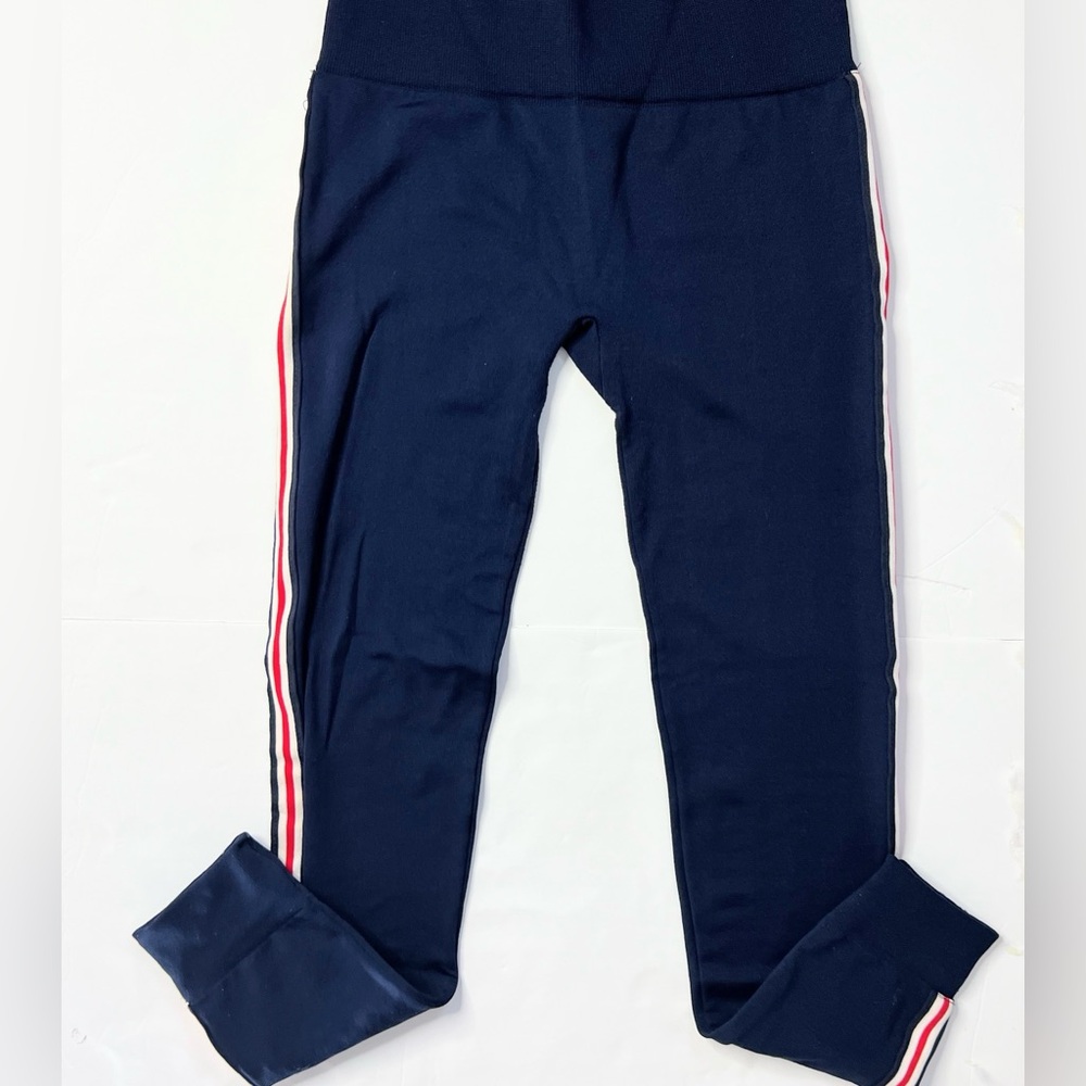 Final price buy as is) 

Roma  Navy Leggings with Red and White Accents